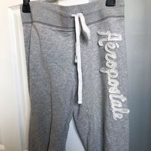 Gray Cropped Sweatpants